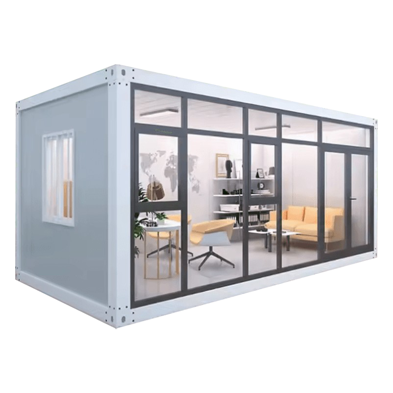 Síneadh Seomra Gréine Gloine Aonair Lasmuigh Teach Coimeádán Réamhdhéanta